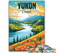 Jigsaw Puzzle 1000 Pieces for Adults Yukon Canada 1000 Pieces for Teenagers,Challenging Family Activity Games DIY Toy for Home Wall Decor Gifts (26x38cm)
