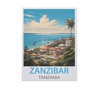 Jigsaw Puzzle 1000 Pieces for Adults，Zanzibar Tanzania，Large Puzzle Game Artwork for Adults Teens（38x26cm）-FM97