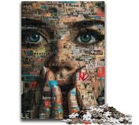 Jigsaw Puzzle 1000 Pieces for Teenagers Abstract Art Teenager Jigsaw,Stress Reliever Difficult Challenge Secret Santa Gifts (50x75cm)