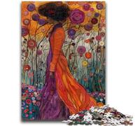 Jigsaw Puzzle 1000 Pieces for Teenagers Abstract Woman Teenager Jigsaw,Stress Reliever Difficult Challenge Secret Santa Gifts (50x75cm)