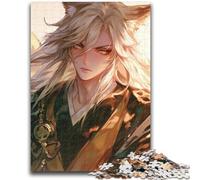 Jigsaw Puzzle 1000 Pieces for Teenagers Animal Fox Man Teenager Puzzles,with Matching Poster And Trivia Sheet for Ages 14+ (50x75cm)