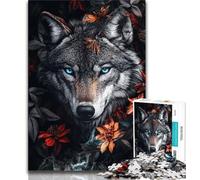 Jigsaw Puzzle 1000 Pieces for Teenagers Animal Wolf Adult Jigsaw,Stress Reliever Difficult Challenge Secret Santa Gifts (size 75x50cm)