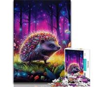 Jigsaw Puzzle 1000 Pieces for Teenagers Art Hedgehog Jigsaw,Educational Stress Relief Toy Gifts for Friends And Family (size 38x26cm)