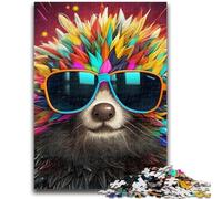Jigsaw Puzzle 1000 Pieces for Teenagers Art Hedgehog Puzzles for Teenagers,Family Game Stress Reliever Difficult Challenge Suitable for Couples (50x75cm)