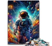 Jigsaw Puzzle 1000 Pieces for Teenagers Artistic Astronauts Puzzles for Teenagers,Family Game Stress Reliever Difficult Challenge Suitable for Couples (26x38cm)