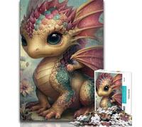 Jigsaw Puzzle 1000 Pieces for Teenagers Baby Dragon Jigsaw,is Ideal As Gifts for The Whole Family Suitable for And 14 (size 38x26cm)