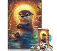 Jigsaw Puzzle 1000 Pieces for Teenagers Baby Otter Puzzles for Teenagers,Family Game Stress Reliever Difficult Challenge Suitable for Couples 75x50cm