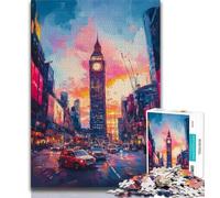 Jigsaw Puzzle 1000 Pieces for Teenagers Big Ben in London Adult Puzzles,learning Educational Is Ideal As A Gift for The Whole Family (size 38x26cm)
