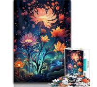 Jigsaw Puzzle 1000 Pieces for Teenagers Blooming Colourful Wildflowers 1000 Piece Puzzle,with Matching Poster And Trivia Sheet for And Age 14 Years Up (size 38x26cm)
