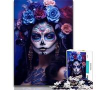 Jigsaw Puzzle 1000 Pieces for Teenagers Blue Skies of The Dead 1000 Pieces for Adults,Stress Reliever Difficult Challenge Secret Santa Gifts (size 75x50cm)