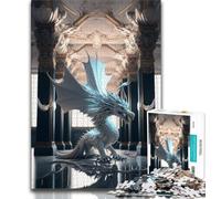 Jigsaw Puzzle 1000 Pieces for Teenagers Brave Dragon Jigsaw,is Ideal As Gifts for The Whole Family Suitable for And 14 (size 38x26cm)