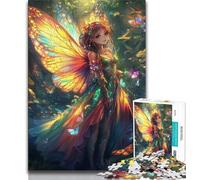 Jigsaw Puzzle 1000 Pieces for Teenagers Butterfly Girl Jigsaw,Educational Stress Relief Toy Gifts for Friends And Family (size 38x26cm)