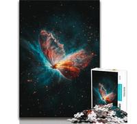 Jigsaw Puzzle 1000 Pieces for Teenagers Butterfly Nebula Teenager Puzzles,with Matching Poster And Trivia Sheet for Ages 14+ 38x26cm