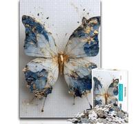 Jigsaw Puzzle 1000 Pieces for Teenagers Butterfly Oil Painting Jigsaw,is Ideal As Gifts for The Whole Family Suitable for And 14 (size 75x50cm)