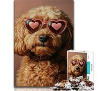Jigsaw Puzzle 1000 Pieces for Teenagers Cavapoo 1000 Pieces for Adults,Vibrant And Unique Design Relaxing & Challenging Puzzle Experience (size 38x26cm)