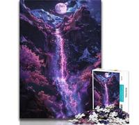 Jigsaw Puzzle 1000 Pieces for Teenagers Cherry Blossom Waterfall Teenager Puzzles,Educational Toys & Games for Adults And Teenagers (size 38x26cm)