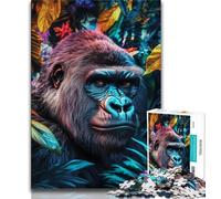 Jigsaw Puzzle 1000 Pieces for Teenagers Chimpanzee 1000 Pieces for Adults,Vibrant And Unique Design Relaxing & Challenging Puzzle Experience (size 75x50cm)