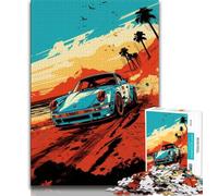 Jigsaw Puzzle 1000 Pieces for Teenagers Classic Sports Cars Teenager Puzzles,with Matching Poster And Trivia Sheet for Ages 14+ 75x50cm