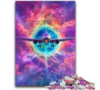 Jigsaw Puzzle 1000 Pieces for Teenagers Color Plane Teenager Jigsaw,Fun Games Every Piece Is Unique - Challenging Family Fun Game (26x38cm)