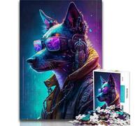 Jigsaw Puzzle 1000 Pieces for Teenagers Colored Mechanical Dog 1000 Pieces for Adults,Birthday Present, Gifts, Wall Art for Ages 14+ (size 38x26cm)