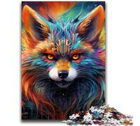 Jigsaw Puzzle 1000 Pieces for Teenagers Colorful Art Fox 1000 Piece Puzzle,Interesting Stress Reduction Parent-child Interaction (50x75cm)