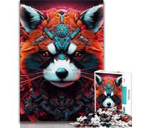 Jigsaw Puzzle 1000 Pieces for Teenagers Colorful Red Panda Jigsaw,is Ideal As Gifts for The Whole Family Suitable for And 14 (size 75x50cm)