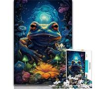 Jigsaw Puzzle 1000 Pieces for Teenagers Colorful Tree Frogs 1000 Piece Jigsaw,Family Entertainment Toys with Matching Poster And Trivia Sheet (size 38x26cm)