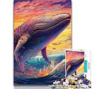 Jigsaw Puzzle 1000 Pieces for Teenagers Colorful Whale Jigsaw,Educational Stress Relief Toy Gifts for Friends And Family (size 75x50cm)