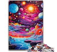Jigsaw Puzzle 1000 Pieces for Teenagers Colourful Astronaut Teenager Jigsaw,Fun Games Every Piece Is Unique - Challenging Family Fun Game (75x50cm)