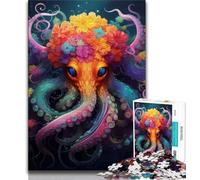 Jigsaw Puzzle 1000 Pieces for Teenagers Colourful Octopus Puzzles,Family Game Stress Reliever Difficult Challenge Suitable for Couples (size 75x50cm)