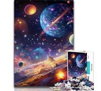 Jigsaw Puzzle 1000 Pieces for Teenagers Colourful Universe Jigsaw,Quiz Game Wall Decoration Unique Birthday And Xmas Gifts (size 75x50cm)