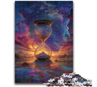 Jigsaw Puzzle 1000 Pieces for Teenagers Cosmic Hourglass Puzzles for Teenagers,Family Game Stress Reliever Difficult Challenge Suitable for Couples (50x75cm)