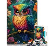 Jigsaw Puzzle 1000 Pieces for Teenagers Cute Little Owl Jigsaw,Quiz Game Wall Decoration Unique Birthday And Xmas Gifts (size 38x26cm)