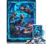 Jigsaw Puzzle 1000 Pieces for Teenagers Dinosaur 1000 Piece Jigsaw,Challenging Game Toys Wall Decoration Unique Birthday And Xmas Gifts (size 75x50cm)