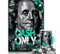 Jigsaw Puzzle 1000 Pieces for Teenagers Dollar 1000 Pieces for Adults,Birthday Present, Gifts, Wall Art for Ages 14+ (size 38x26cm)