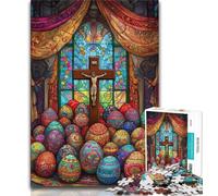 Jigsaw Puzzle 1000 Pieces for Teenagers Easter Cross Adult Puzzles,learning Educational Is Ideal As A Gift for The Whole Family (size 75x50cm)