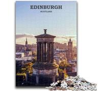 Jigsaw Puzzle 1000 Pieces for Teenagers Edinburgh Travel Art Puzzles for Teenagers,Family Game Stress Reliever Difficult Challenge Suitable for Couples (26x38cm)
