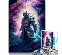 Jigsaw Puzzle 1000 Pieces for Teenagers Epic Japanese Samurai 1000 Pieces for Adults,Stress Reliever Difficult Challenge Secret Santa Gifts (size 38x26cm)