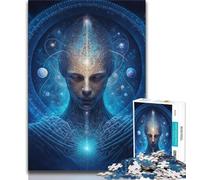 Jigsaw Puzzle 1000 Pieces for Teenagers Esoteric Zen Universe Jigsaw,Quiz Game Wall Decoration Unique Birthday And Xmas Gifts (size 75x50cm)