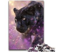 Jigsaw Puzzle 1000 Pieces for Teenagers Fantasy Black Panther Teenager Jigsaw,Fun Games Every Piece Is Unique - Challenging Family Fun Game (26x38cm)