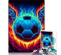 Jigsaw Puzzle 1000 Pieces for Teenagers Fantasy Football Teenager Jigsaw,Fun Games Every Piece Is Unique - Challenging Family Fun Game 26x38cm
