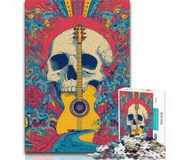 Jigsaw Puzzle 1000 Pieces for Teenagers Fantasy Skeleton Puzzles for Teenagers,Educational Games Home Decoration Suitable for Desktop Decoration (size 38x26cm)