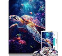 Jigsaw Puzzle 1000 Pieces for Teenagers Fantasy Turtle Adult Jigsaw,Stress Reliever Difficult Challenge Secret Santa Gifts (size 75x50cm)