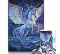 Jigsaw Puzzle 1000 Pieces for Teenagers Fantasy Unicorn 1000 Piece Jigsaw,Challenging Game Toys Wall Decoration Unique Birthday And Xmas Gifts (size 75x50cm)
