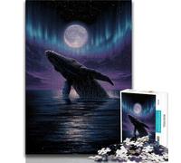 Jigsaw Puzzle 1000 Pieces for Teenagers Fantasy Whale 1000 Pieces for Adults,Vibrant And Unique Design Relaxing & Challenging Puzzle Experience (size 38x26cm)