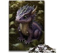 Jigsaw Puzzle 1000 Pieces for Teenagers Fire Dragon in Heaven Teenager Jigsaw,Fun Games Every Piece Is Unique - Challenging Family Fun Game (75x50cm)