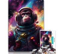 Jigsaw Puzzle 1000 Pieces for Teenagers Galaxies Gorillas Jigsaw,Quiz Game Wall Decoration Unique Birthday And Xmas Gifts (size 38x26cm)