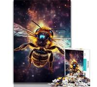Jigsaw Puzzle 1000 Pieces for Teenagers Galaxy Bees Jigsaw,Quiz Game Wall Decoration Unique Birthday And Xmas Gifts (size 38x26cm)