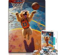 Jigsaw Puzzle 1000 Pieces for Teenagers Golden Retriever Portrait 1000 Pieces for Adults,Vibrant And Unique Design Relaxing & Challenging Puzzle Experience (size 38x26cm)