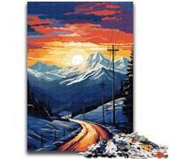 Jigsaw Puzzle 1000 Pieces for Teenagers Gorgeous Aurora Borealis Teenager Jigsaw,Fun Games Every Piece Is Unique - Challenging Family Fun Game (26x38cm)